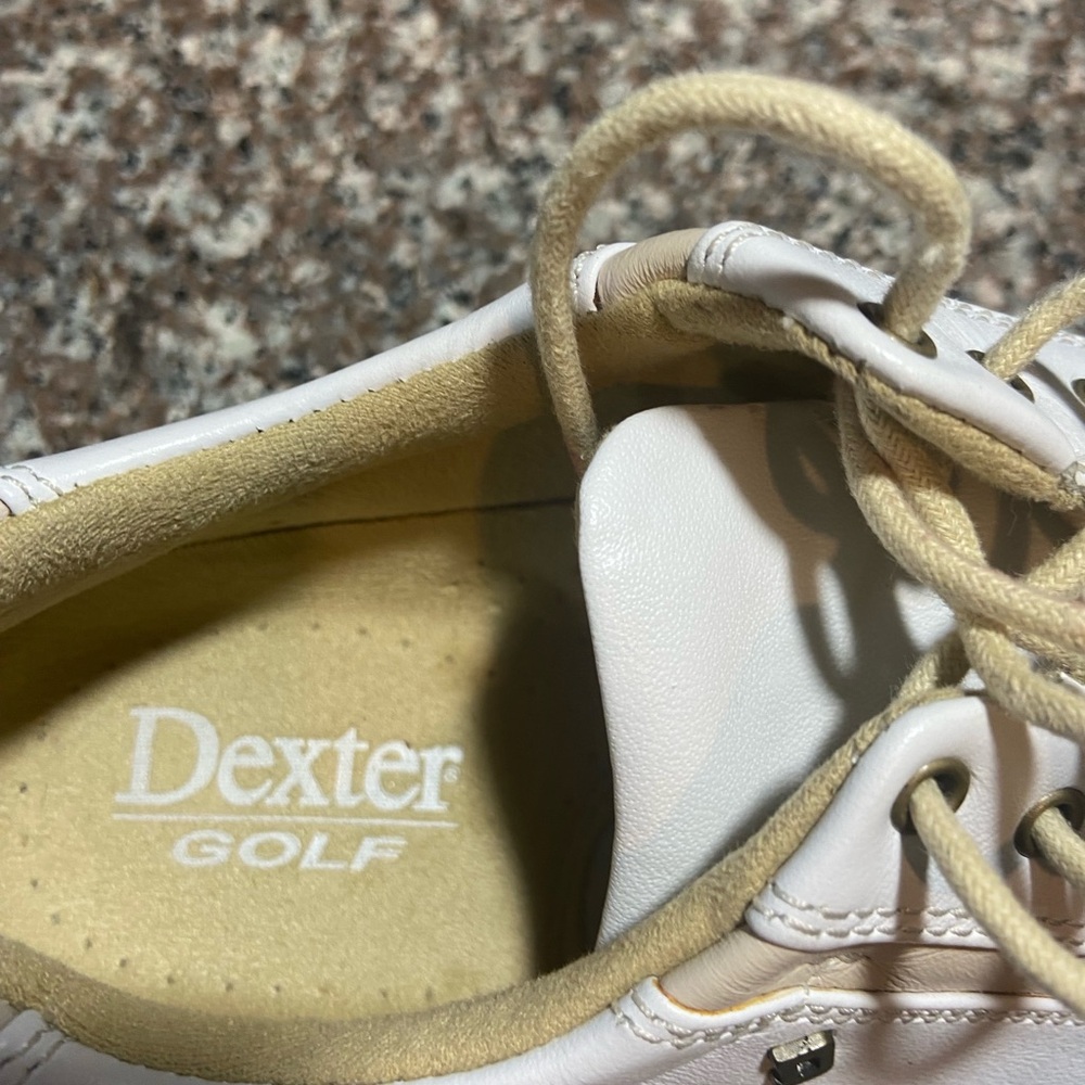 Classic ⛳️Dexter golf shoes. Size 6m. White and cream. - Picture 8 of 11